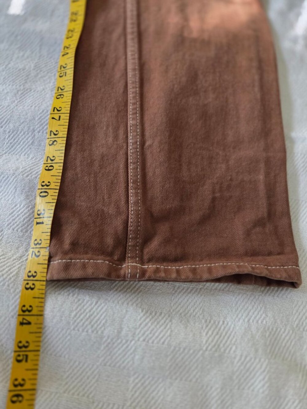 J. Galt Womens Brown Carpenter Pants Size S 100% Cotton Relaxed Fit Denim - Picture 7 of 8